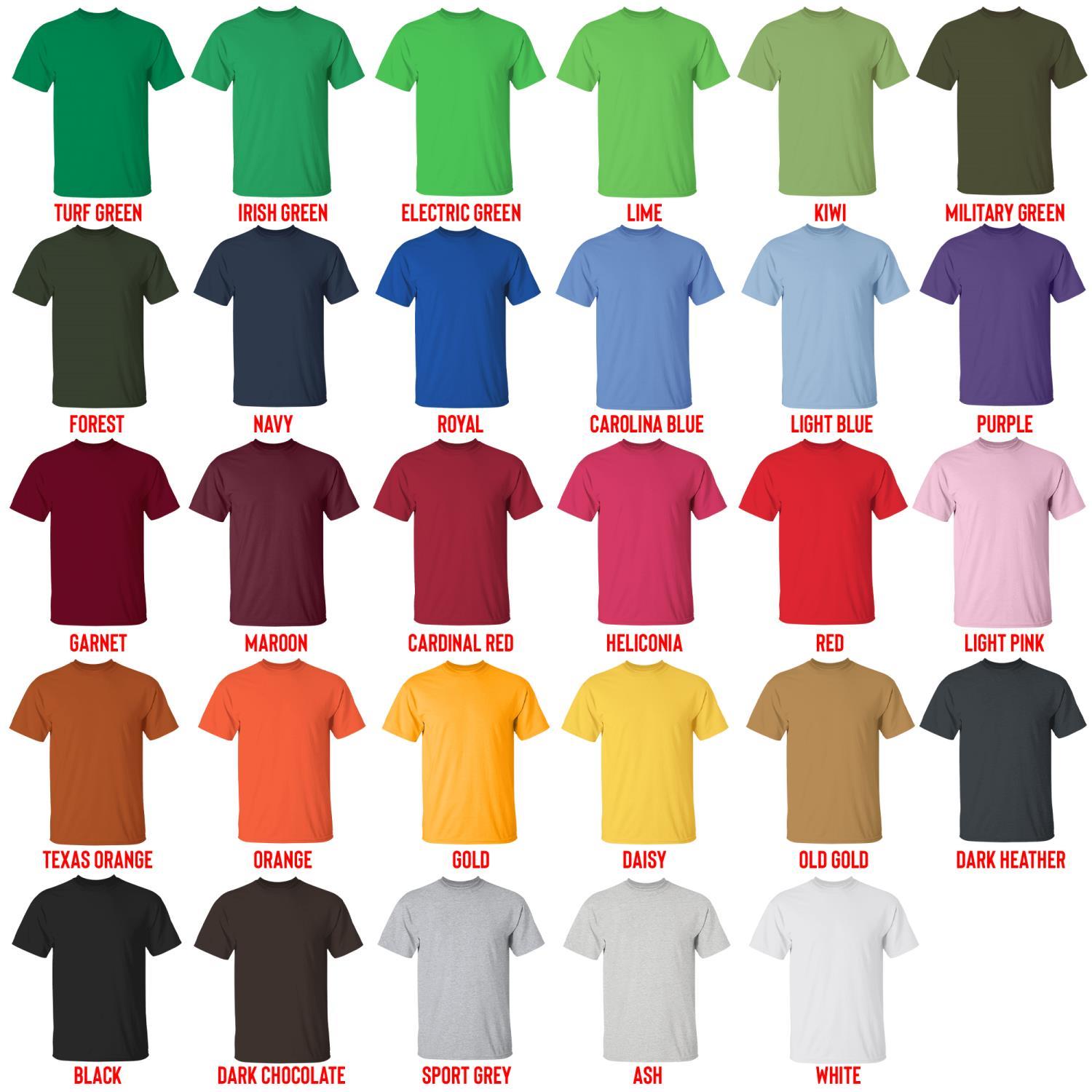 t shirt color chart - Betty Boop Store