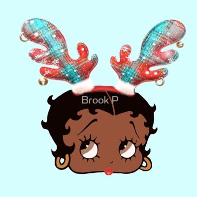 Alternative view of Christmas Black Betty Boop Tote Bag