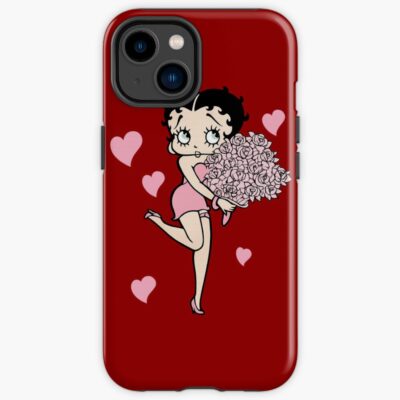 Betty Boop With A Bouquet Of Flowers Iphone Case