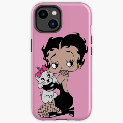 Betty Boop Cuddling Kitty Cat Iphone Case Iphone Case
