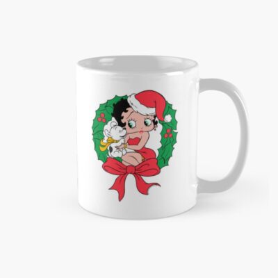 Betty Boop Santa Outfit Seated Wreath Betty Boop Mug