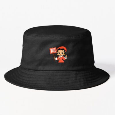 Betty Boop Inspired Red Vote Design Bucket Hat