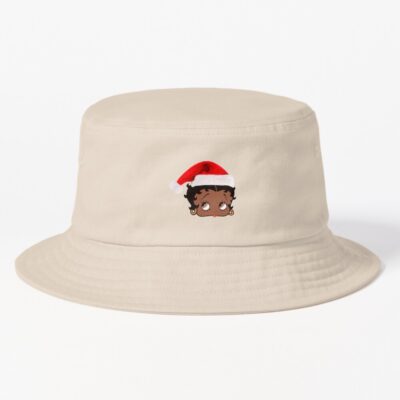 Christmas Black Betty Boop Bucket Hat