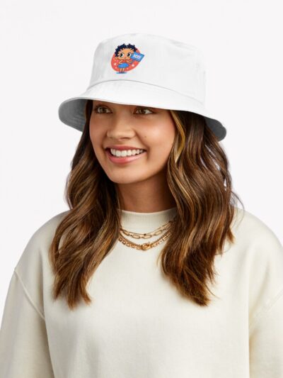 Alternative view of Adorable Little Betty Boop Inspired Vote Design Bucket Hat