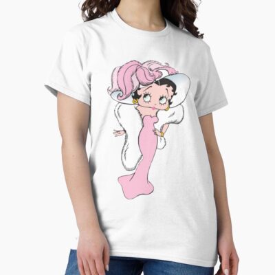 Betty Boop In A Pink Dress T-shirt