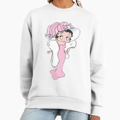 Betty Boop In A Pink Dress Sweatshirt