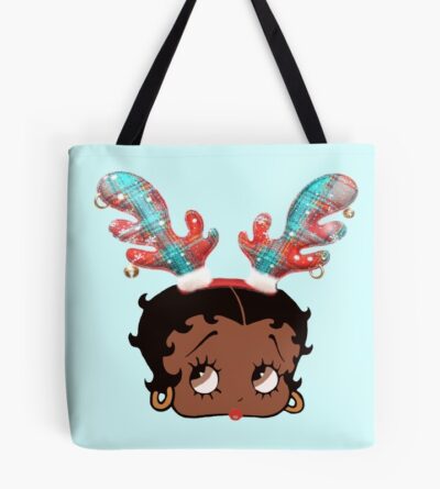 Christmas Black Betty Boop Tote Bag