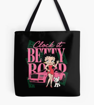 Betty Boop Clock It Tote Bag