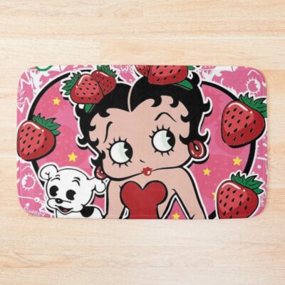 Strawberry Betty Boop Poster Betty Boop Sassy Betty Boop Throw Blanket Betty Boop Doodles Bath Mat