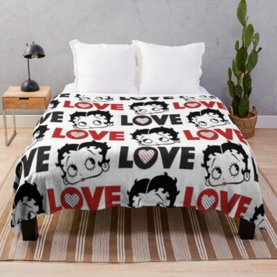 Betty Boop Collage 1 Throw Blanket