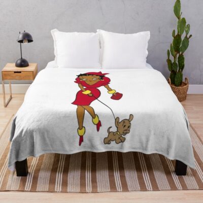 Betty Boop My Dog Throw Blanket