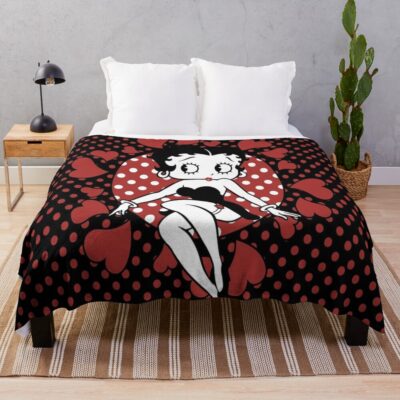 Betty Boop Collage 8 Throw Blanket