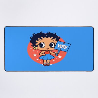 Adorable Little Betty Boop Inspired Vote Design Mouse Pad