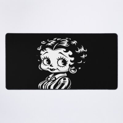 Black And White Betty Boop Inspired Design Mouse Pad