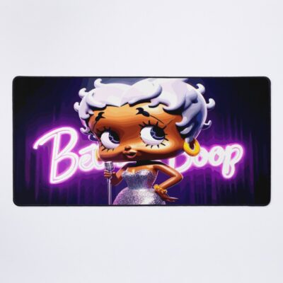 Golden Years Vibrant Betty Boop On Stage Mouse Pad