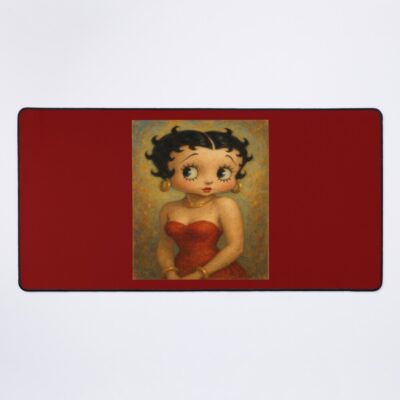Betty Boop Portrait Painting Mouse Pad