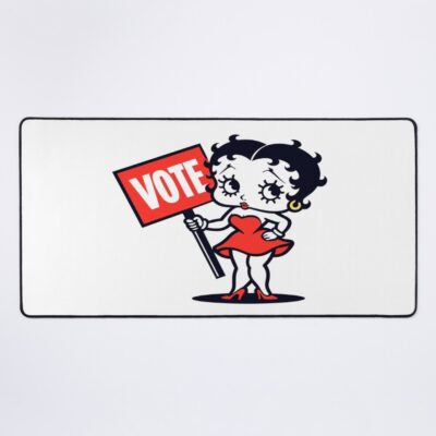 Classic Betty Boop Inspired Vote Design Mouse Pad