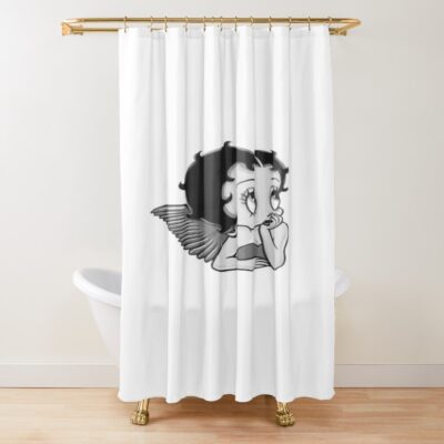 Bandw Betty Boop Shower Curtain
