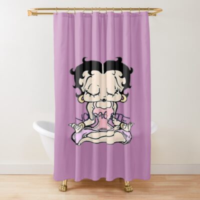 Betty Boop Meditating Namaste Shower Curtain