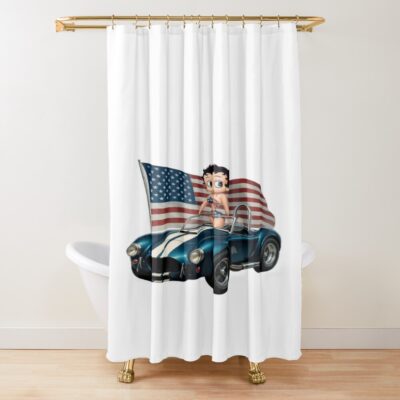 Betty Boop In My Car Shower Curtain