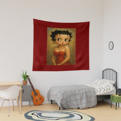 Betty Boop Portrait Painting Tapestry