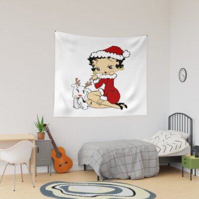 Betty Boop Christmas Tapestry
