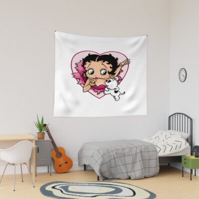 Betty Boop Peace My Dog Tapestry