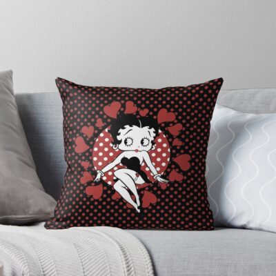 Betty Boop Collage 8 Throw Pillow