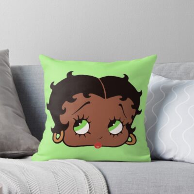Black Betty Boop Throw Pillow